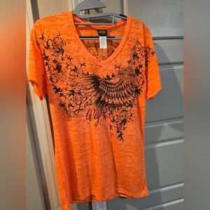 Harley-Davidson Vibrant Orange Women's Tee Las Vegas, NV